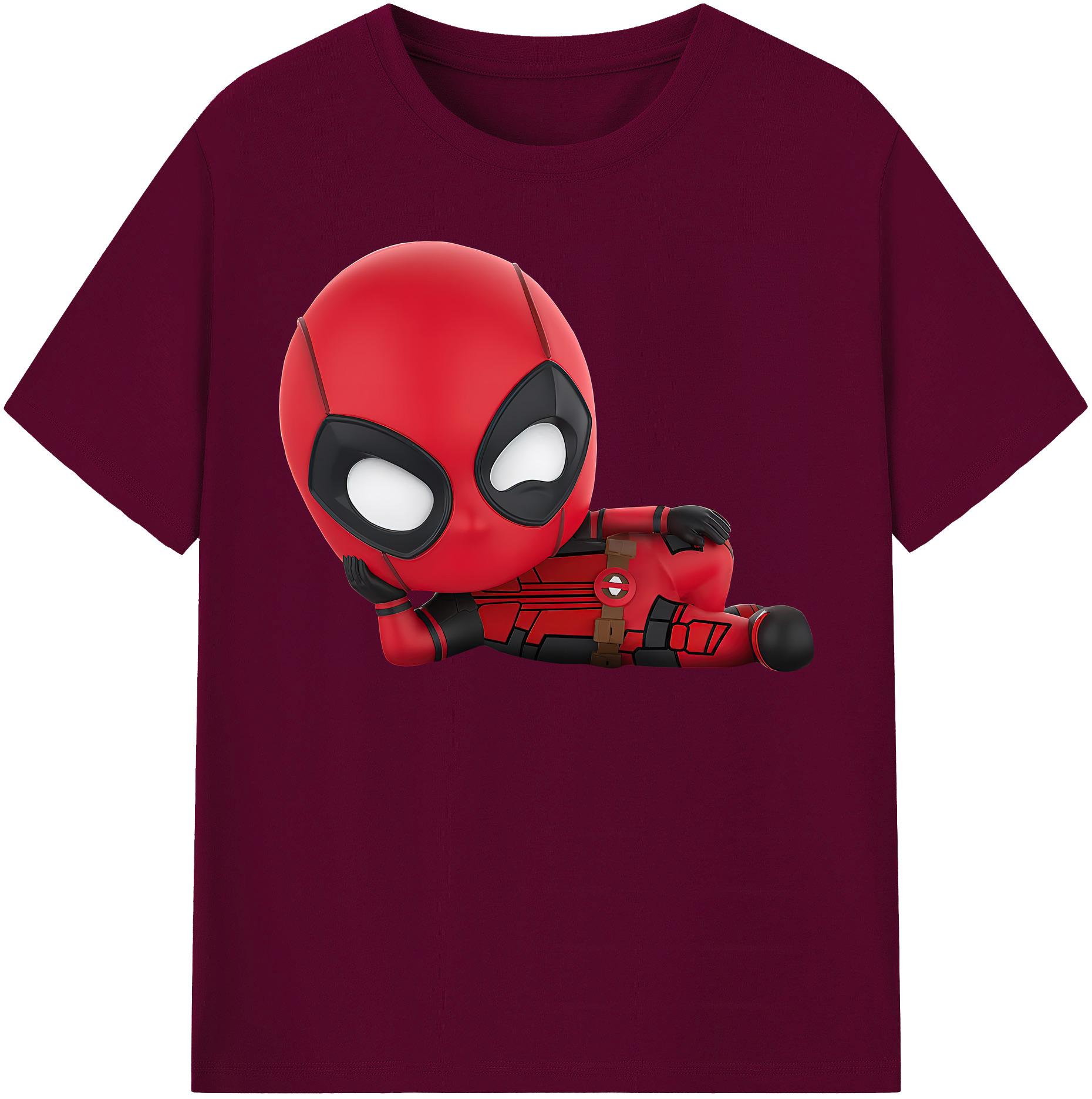 （画像用） Deadpool デッドプール レディースカジュアルプリントTシャツ（綿100％）